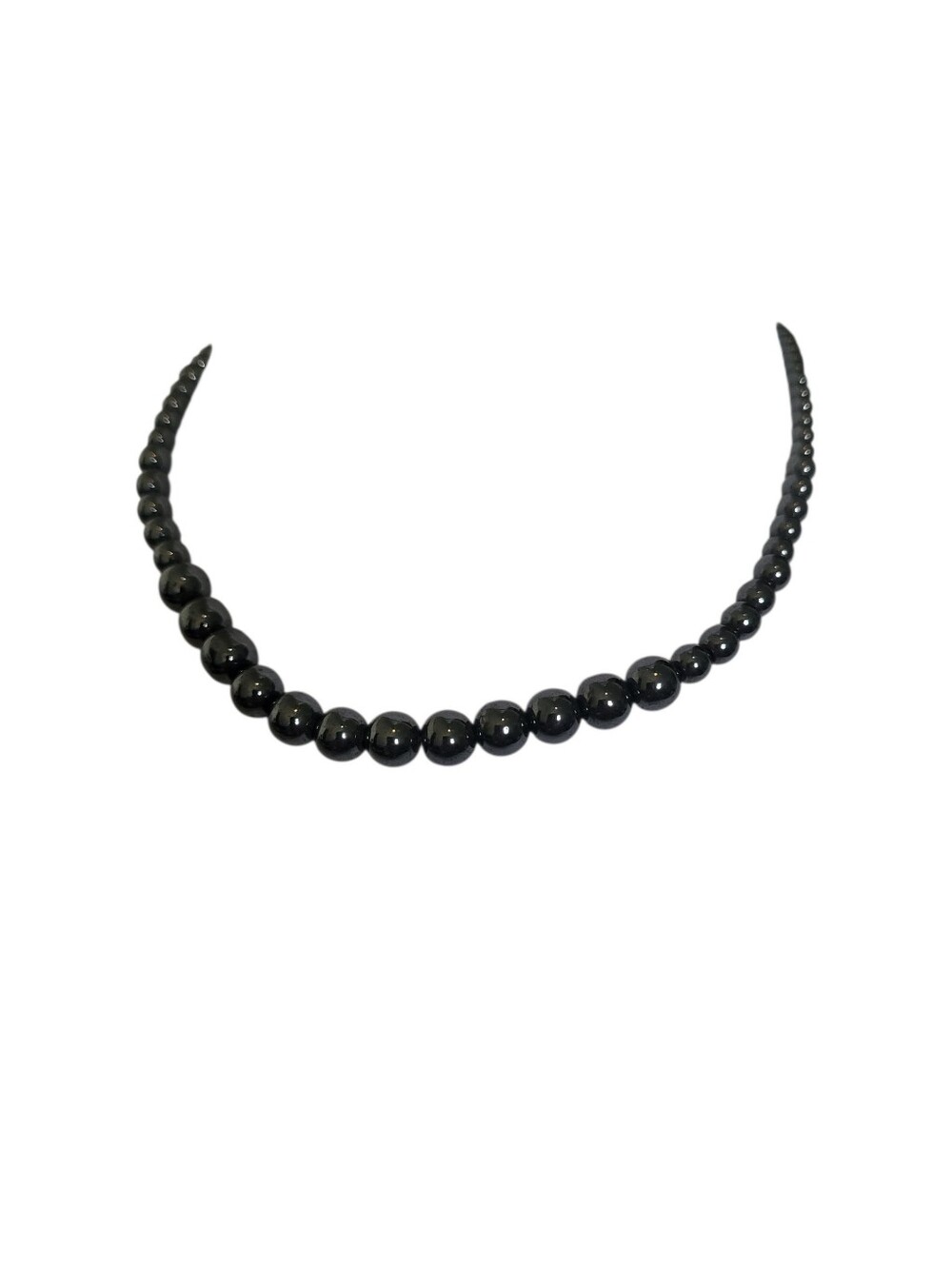 Faux Black Pearl Necklace